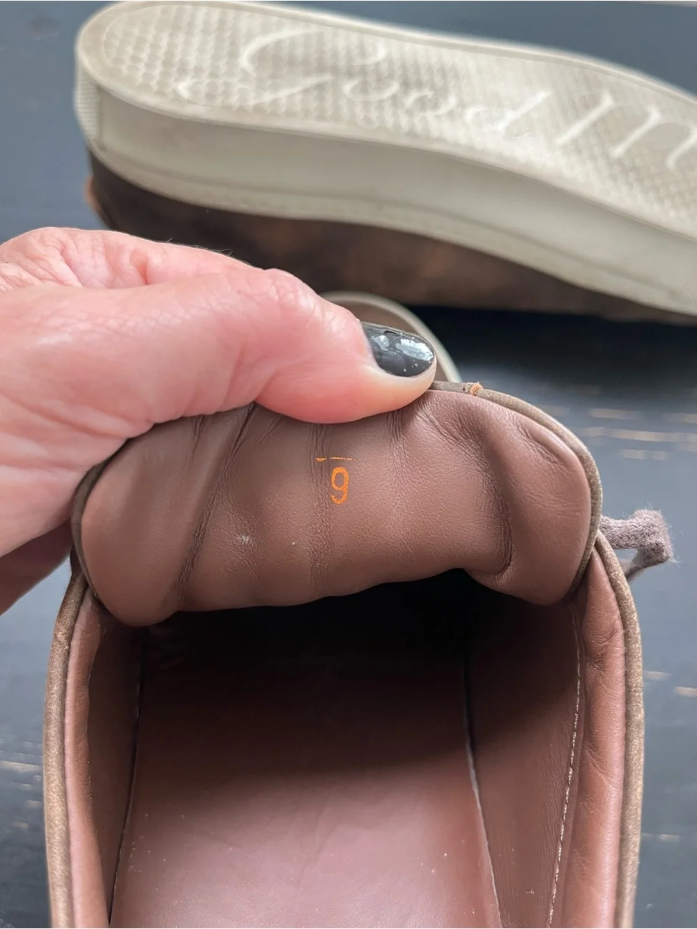 Good Man Brand Edge Court Italian Leather Sneakers Brown Men's. Size 9